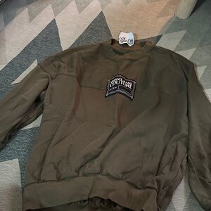 Versace jeans couture green crewneck sweater rare